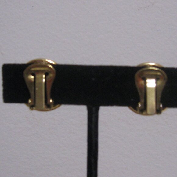 Givenchy Gold Plated 4 Gs Bijoux Classic Round Earrings Quite Luxury - Picture 5 of 5